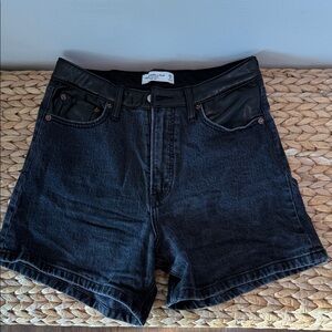 Abercrombie & Fitch Black Denim Shorts